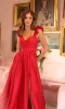 Ruffle-Shoulder A-Line Prom Dress: Ava Presley 40094 sold by PromGirl