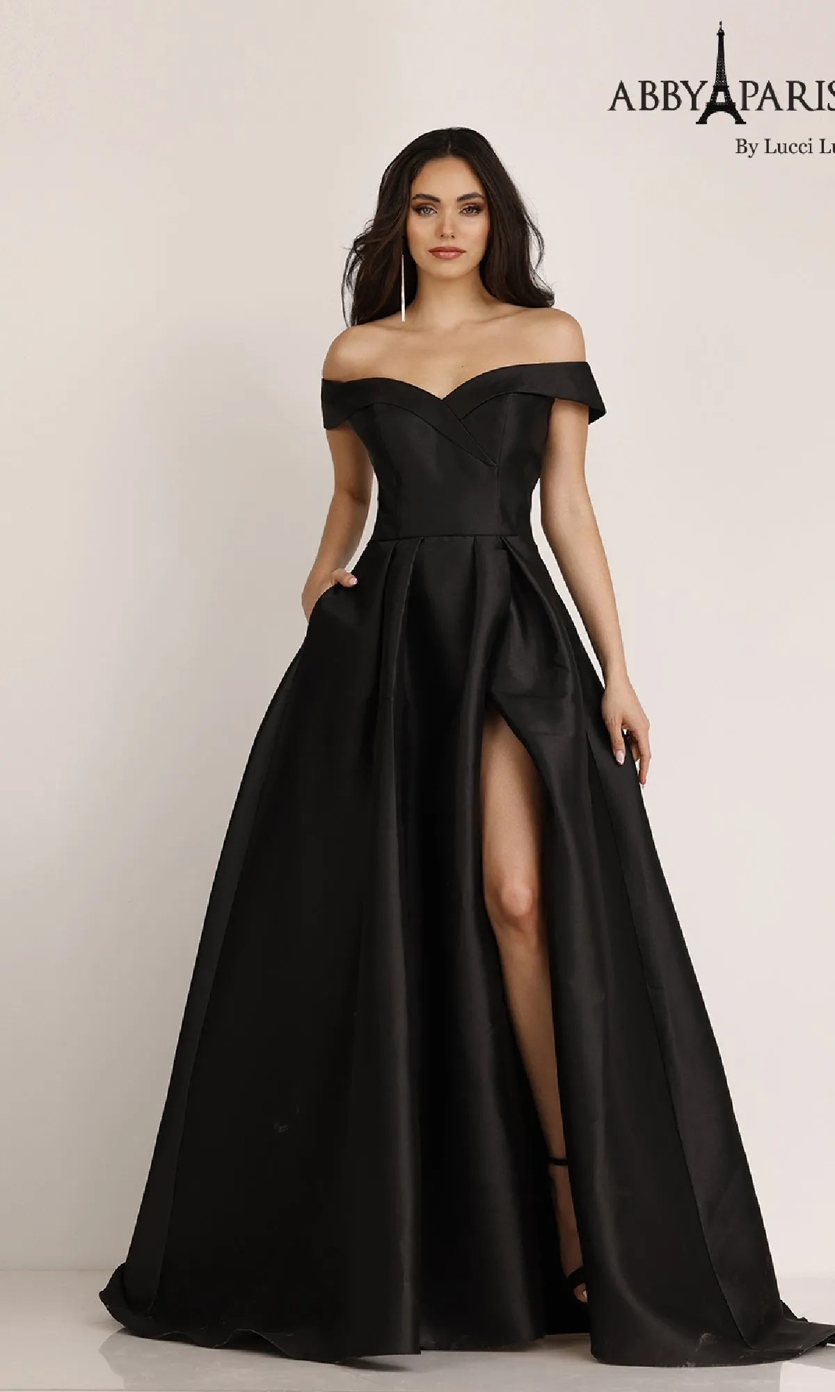 Classic Mikado Prom Ball Gown: Abby Paris 90023 sold by PromGirl