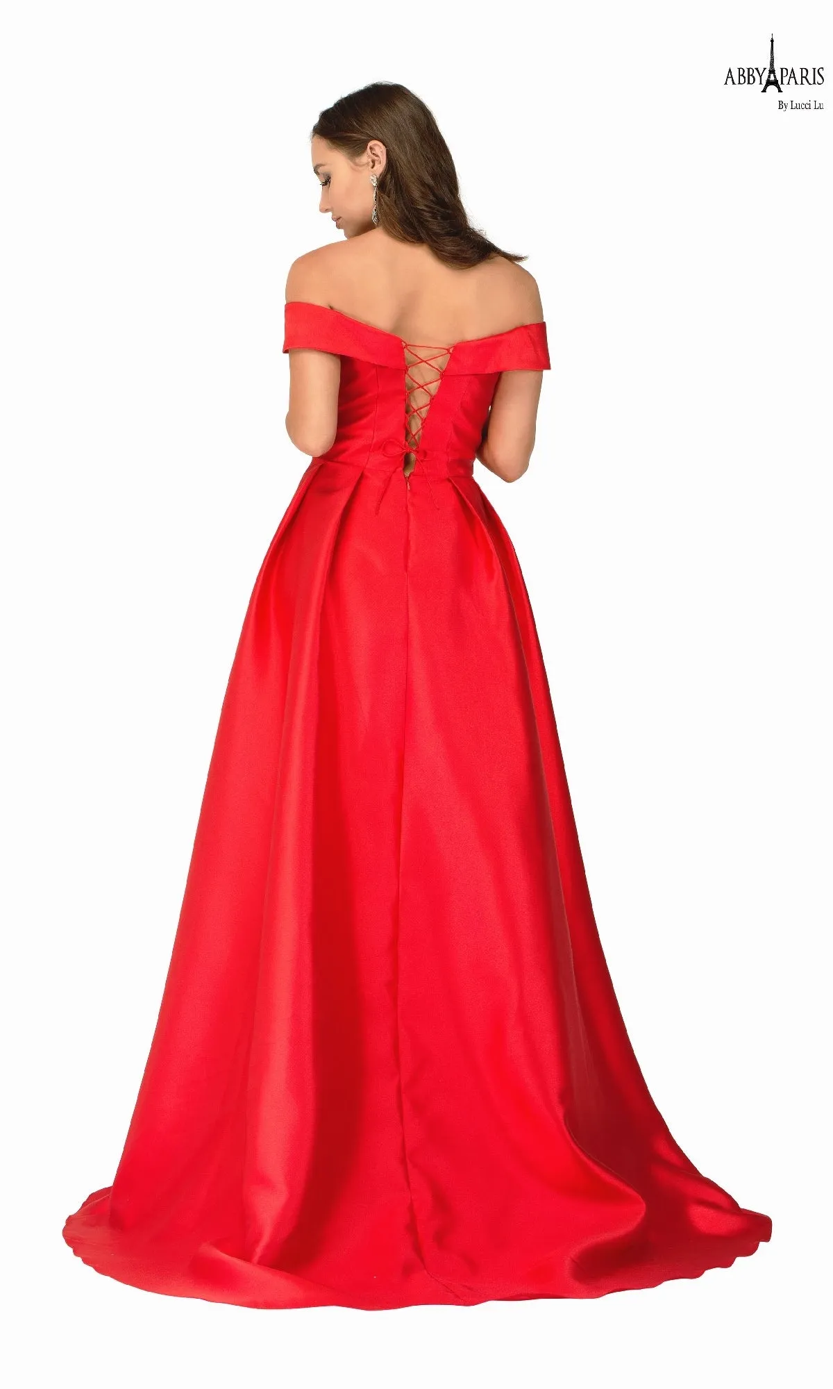 Classic Mikado Prom Ball Gown: Abby Paris 90023 sold by PromGirl product image thumbnail 5