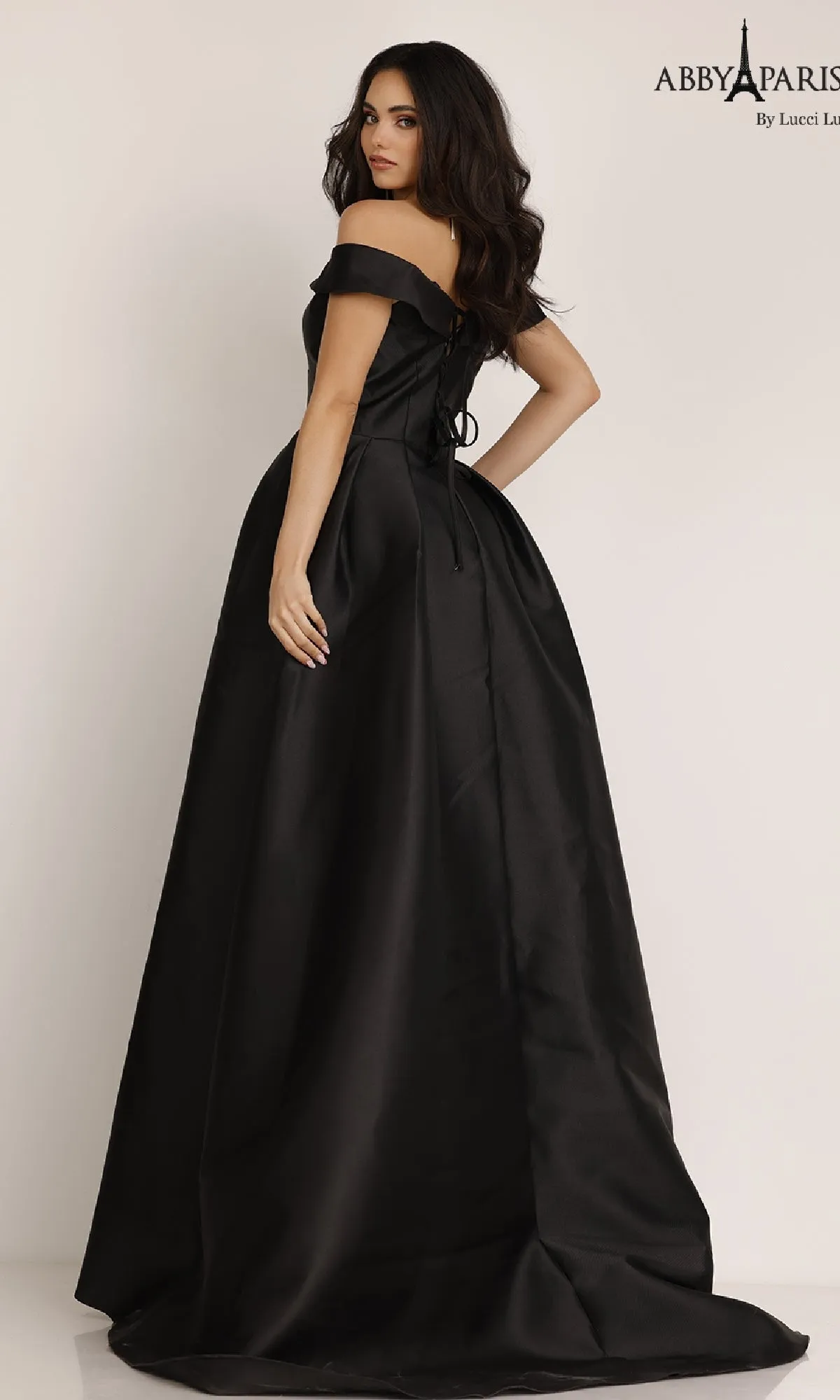 Classic Mikado Prom Ball Gown: Abby Paris 90023 sold by PromGirl product image thumbnail 2