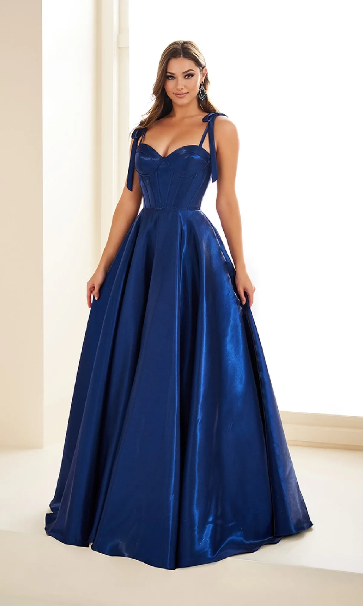 Shoulder-Bows Prom Ball Gown: Ellie Wilde EW36210 sold by PromGirl product image thumbnail 5