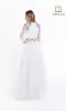 Long-Sleeve A-Line White Formal Dress: Lucci Lu C8057 sold by PromGirl