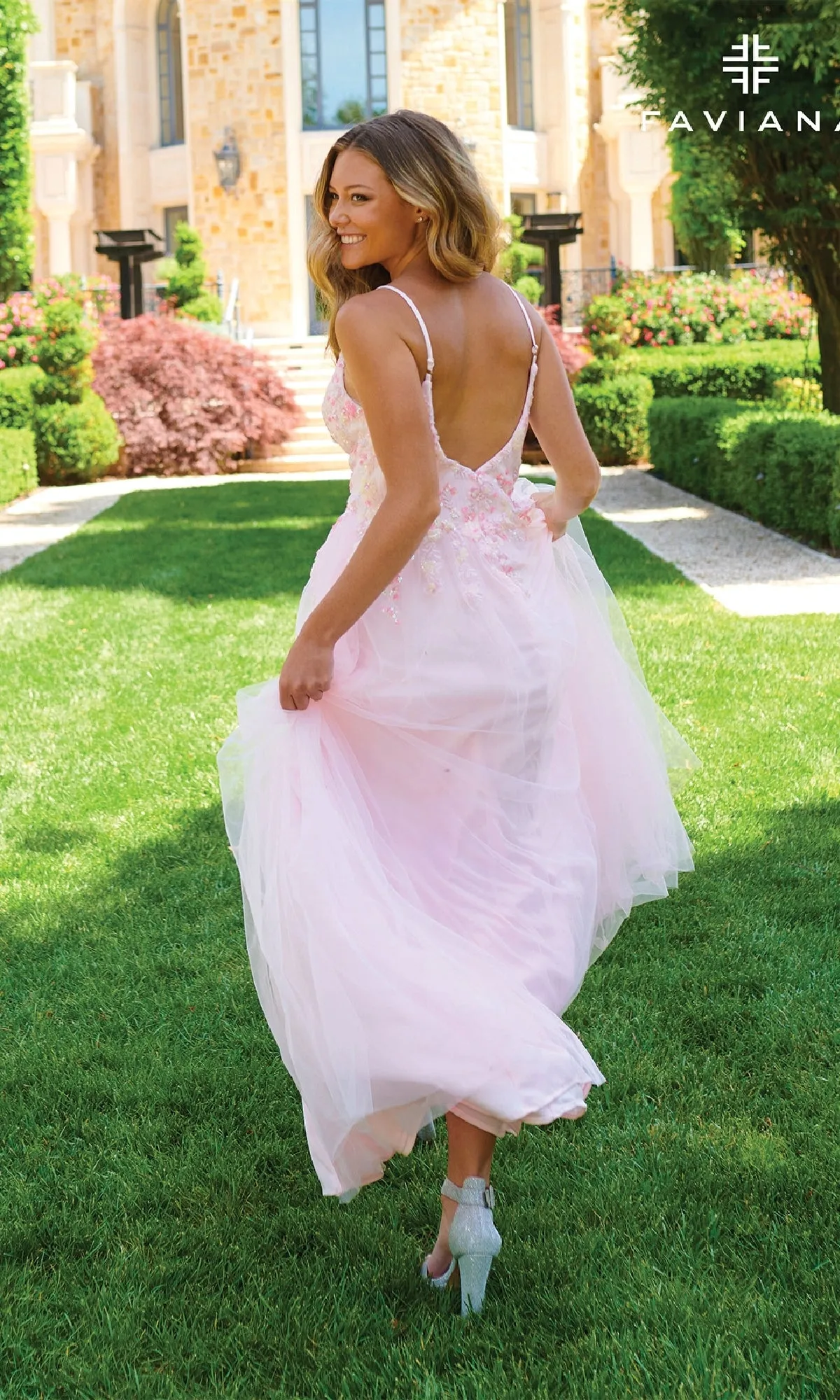 Long Pastel A-Line Prom Dress: Faviana 11232 sold by PromGirl product image thumbnail 2