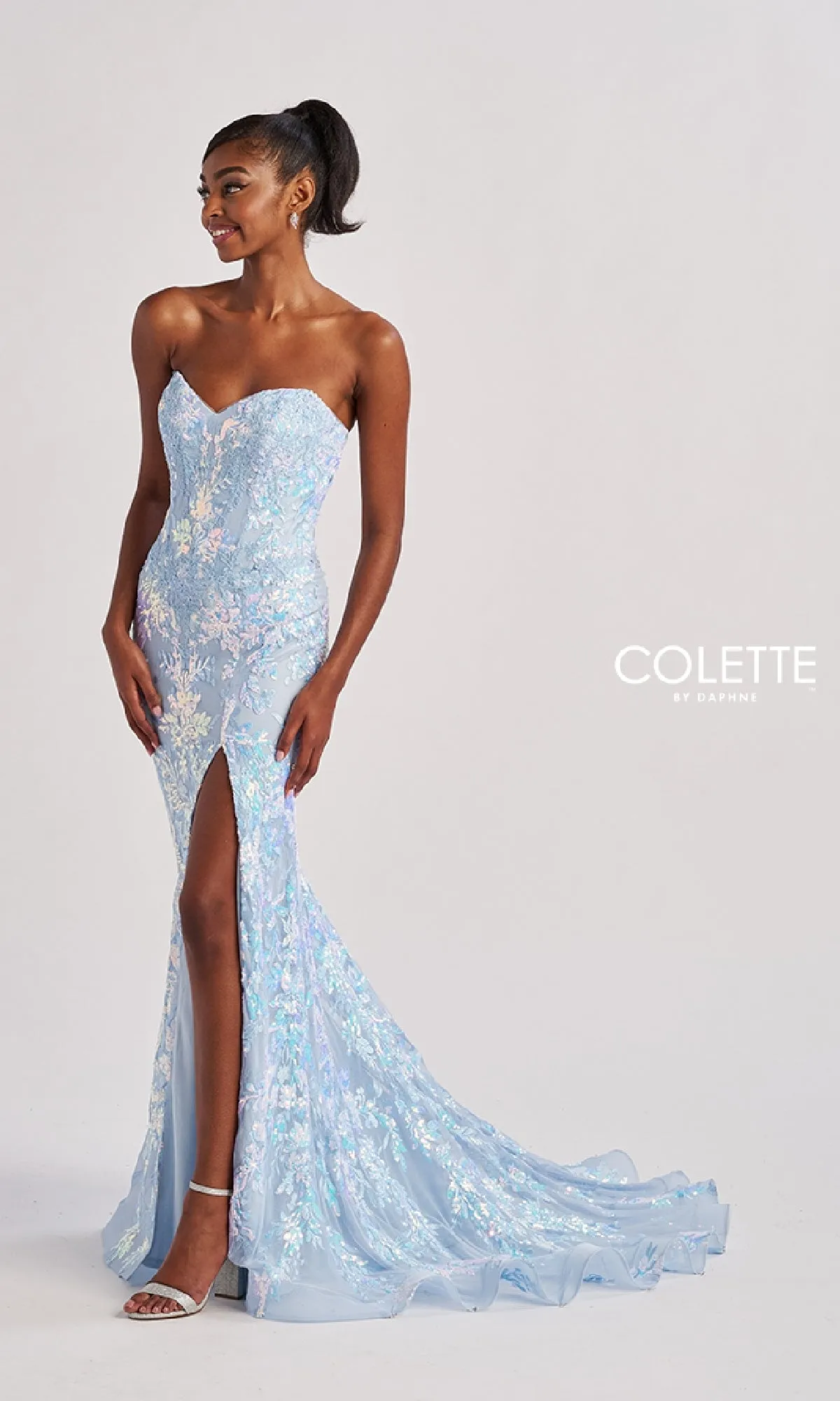 Long Prom Dress: Colette CL8440 sold by PromGirl product image thumbnail 3