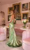 Sheer-Side Sequin Prom Dress: Ava Presley 40112 sold by PromGirl