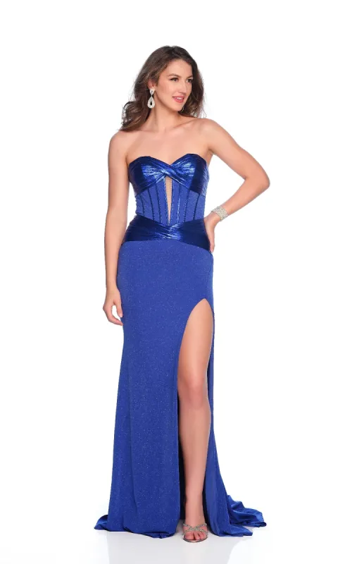 Long Prom Dress: Dave & Johnny 12342 sold by PromGirl