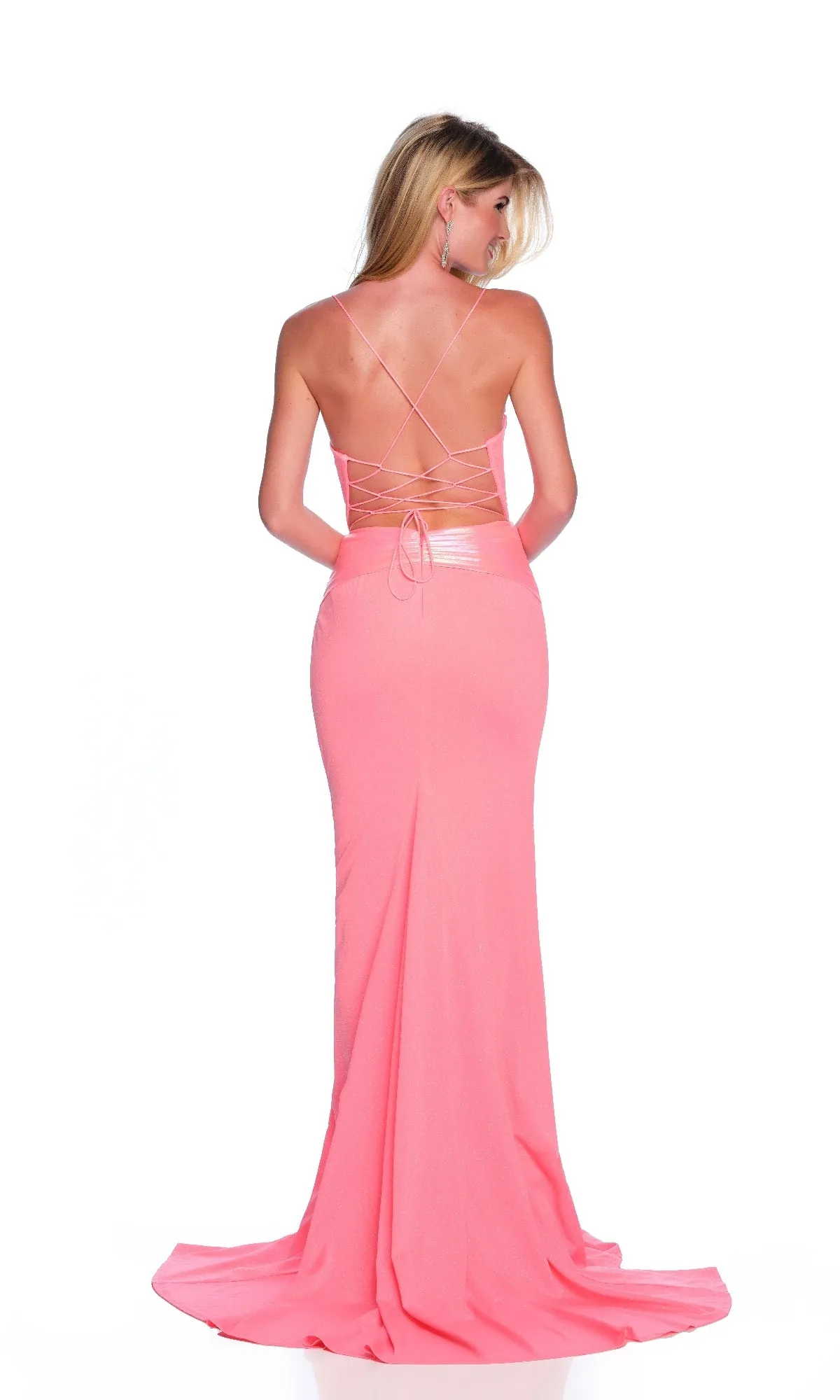 Long Corset Prom Dress: Dave & Johnny 12282 sold by PromGirl product image thumbnail 2