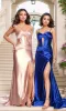 Strapless Corset Prom Dress: Dave and Johnny 11975 sold by PromGirl