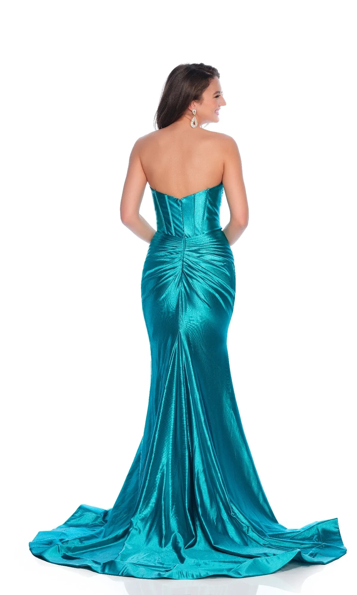 Strapless Corset Prom Dress: Dave and Johnny 11975 sold by PromGirl product image thumbnail 2