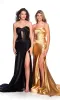 Strapless Corset Prom Dress: Dave and Johnny 11975 sold by PromGirl