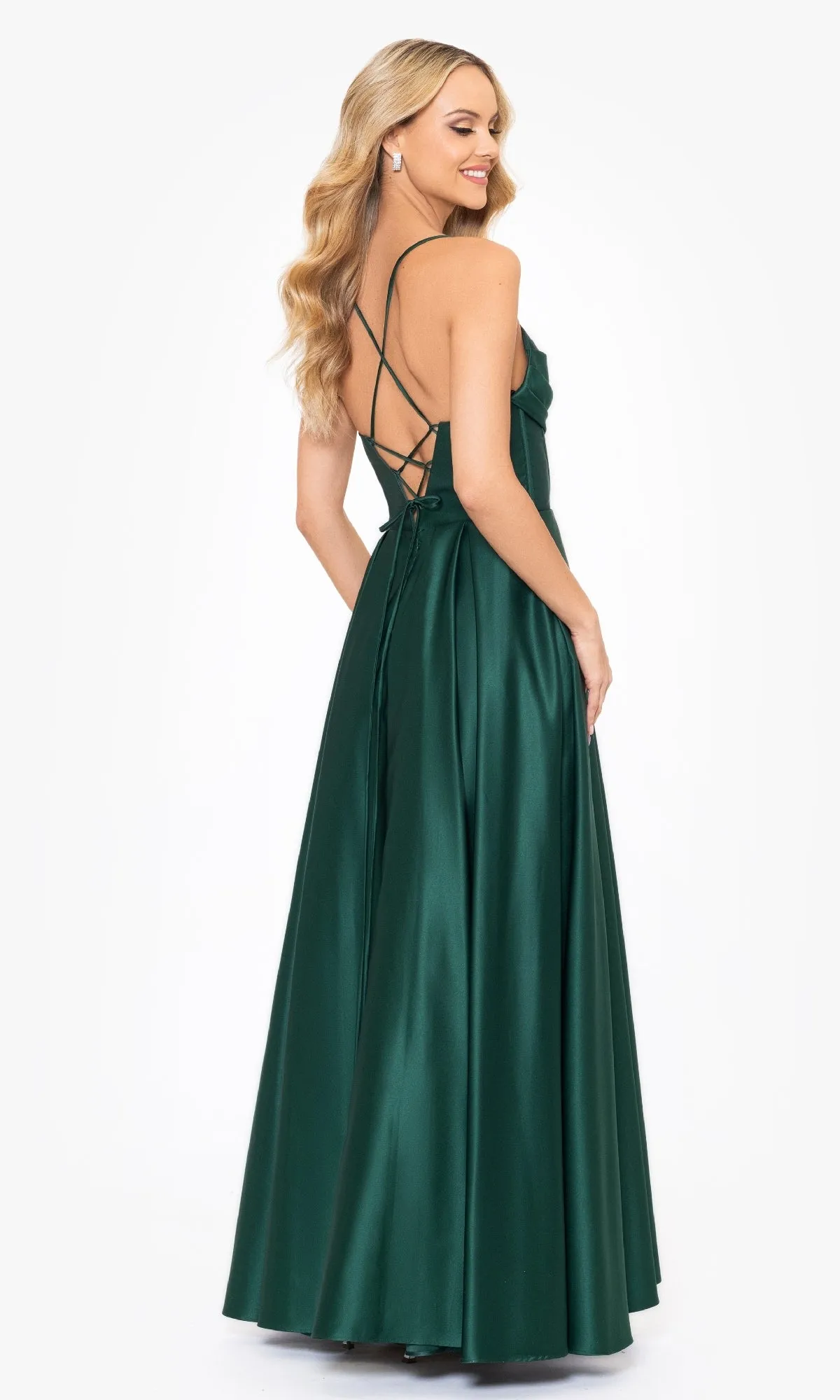 Long A-Line Prom Dress: Blondie Nites 3946BN sold by PromGirl product image thumbnail 2