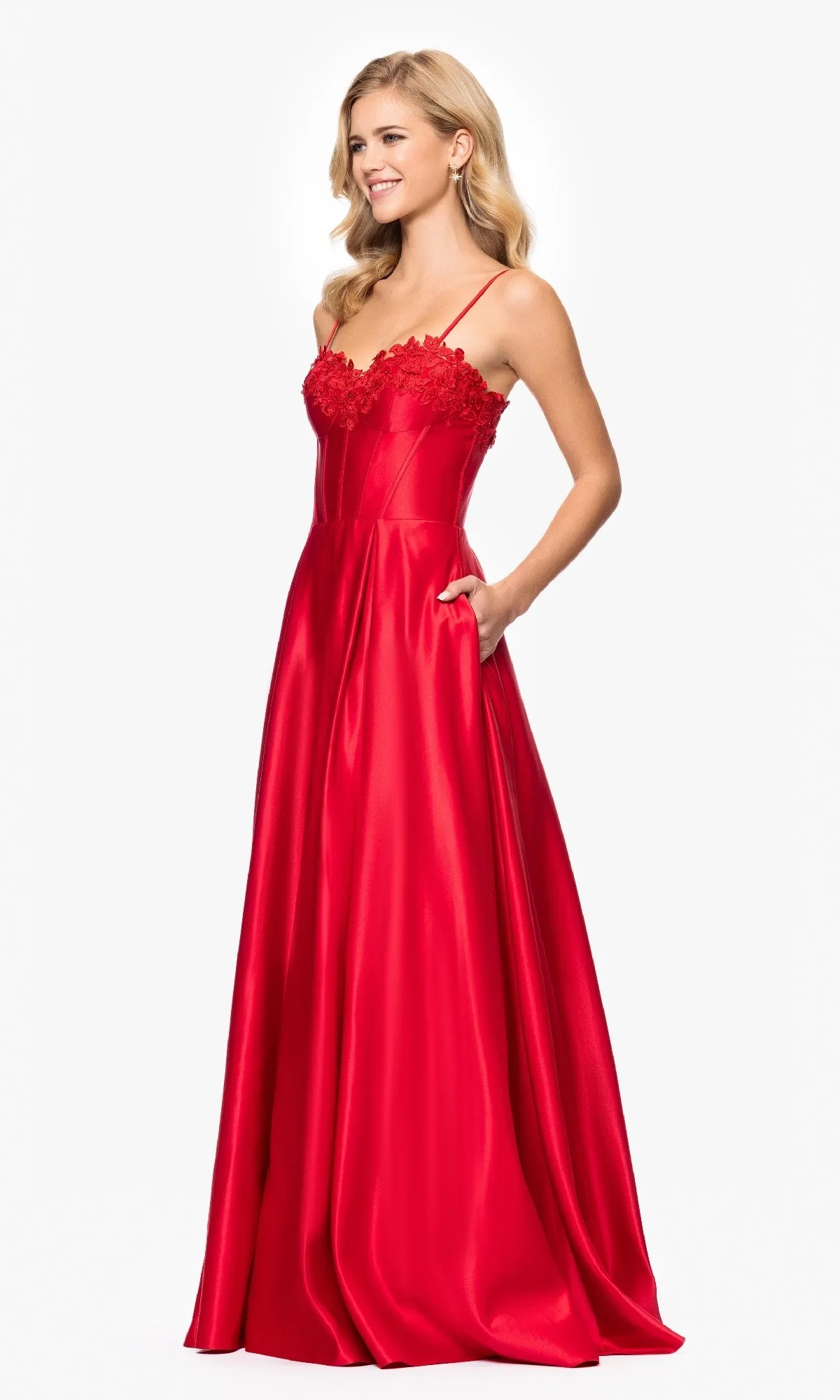 Classic Long Prom Dress: Blondie Nites 5387BN sold by PromGirl product image thumbnail 5