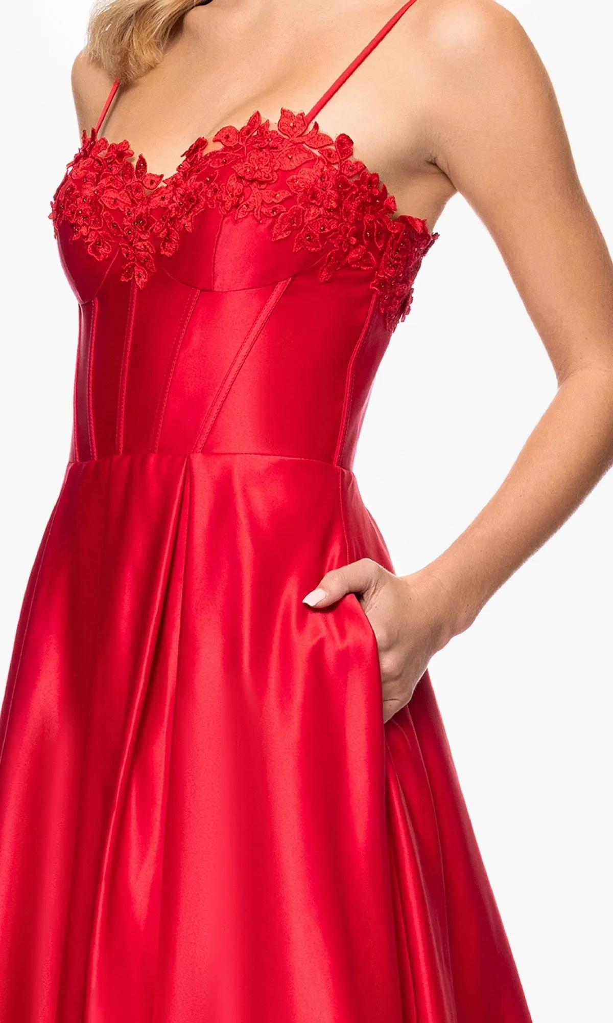 Classic Long Prom Dress: Blondie Nites 5387BN sold by PromGirl product image thumbnail 4