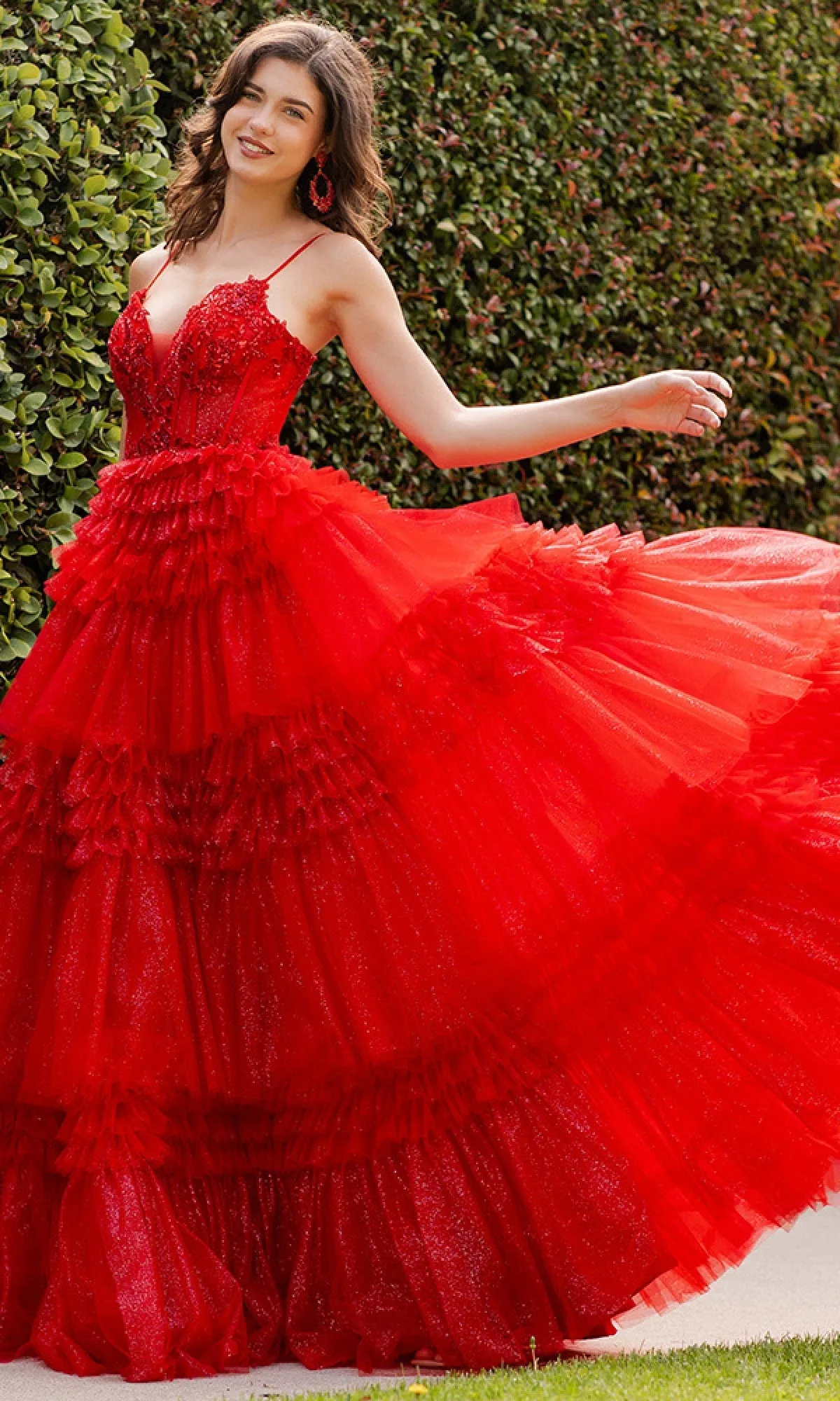 Glitter Prom Ball Gown: Cinderella Couture 8163J sold by PromGirl