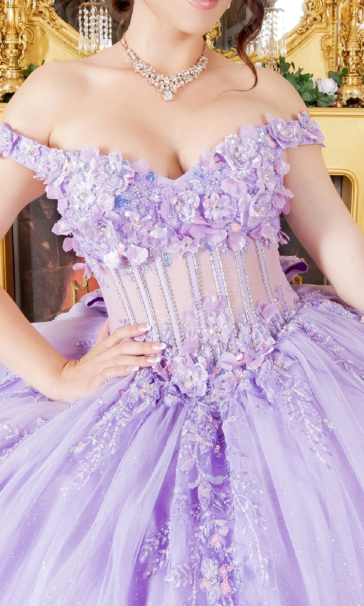 Quinceanera Dress: Cinderella Couture 8160J sold by PromGirl product image thumbnail 5