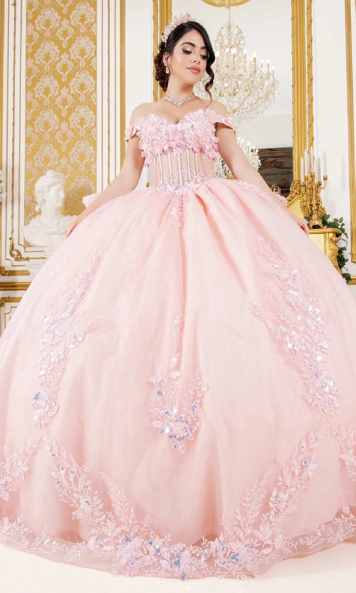 Quinceanera Dress: Cinderella Couture 8160J sold by PromGirl product image thumbnail 3