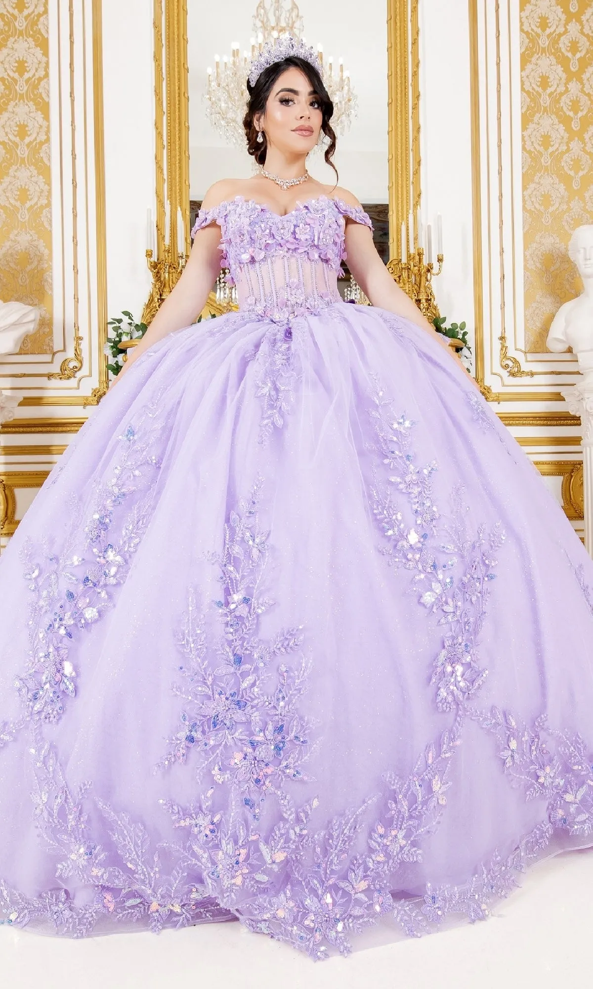 Quinceanera Dress: Cinderella Couture 8160J sold by PromGirl