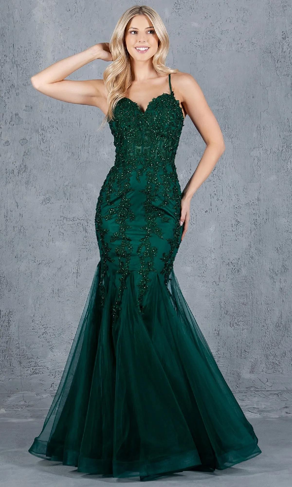 Lace-Up Long Prom Dress: Cinderella Couture 8175J sold by PromGirl product image thumbnail 3
