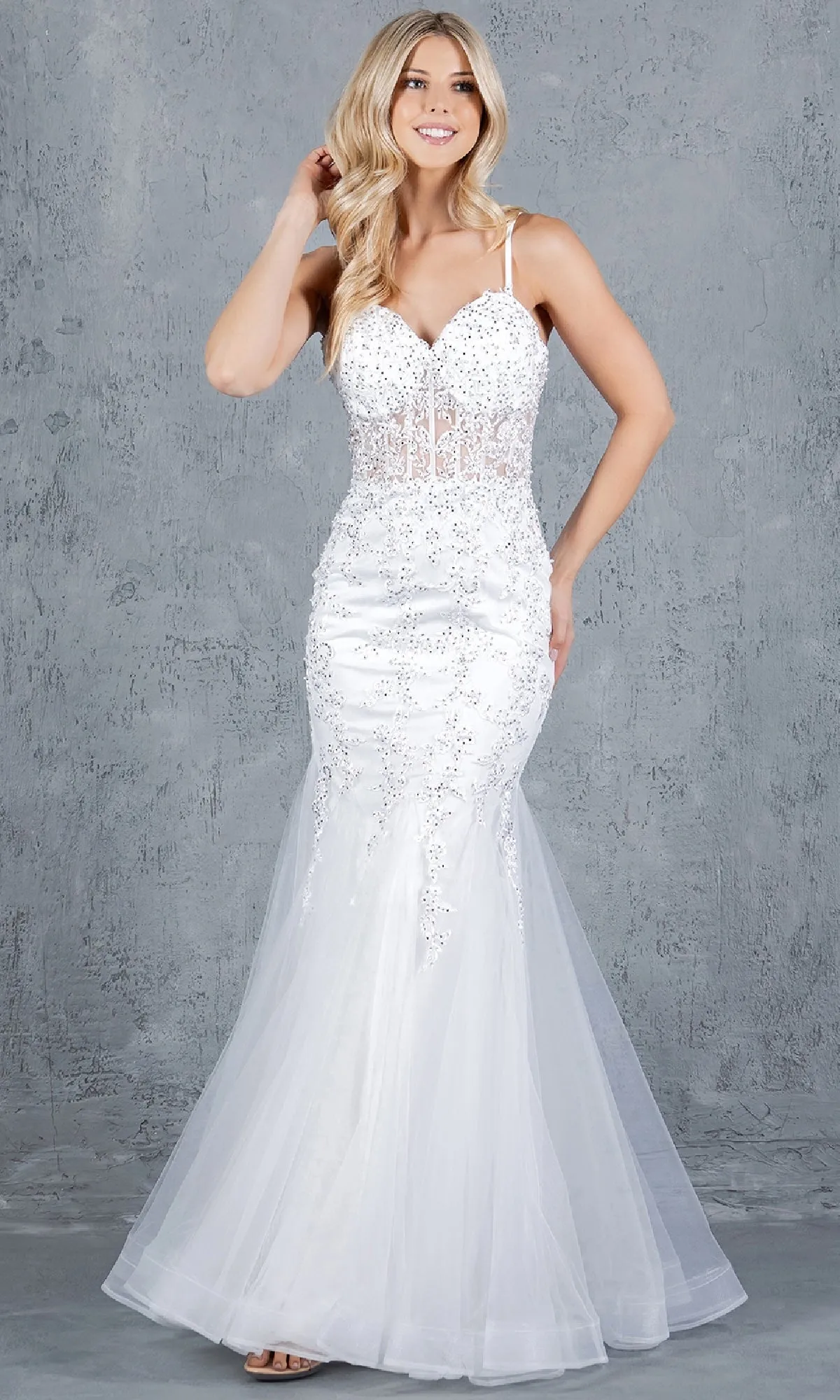 Lace-Up Long Prom Dress: Cinderella Couture 8175J sold by PromGirl product image thumbnail 4