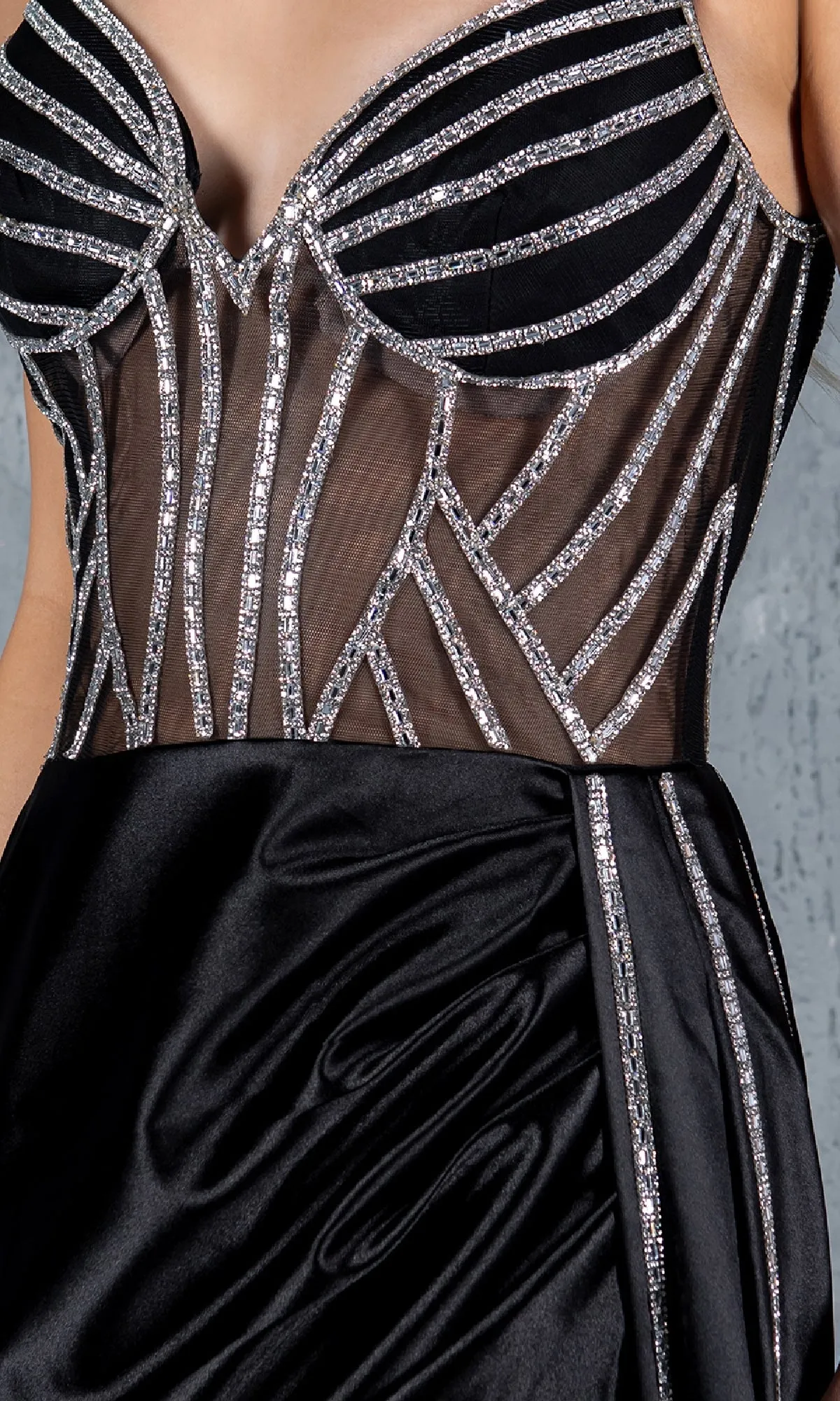 Side-Sash Long Prom Gown: Cinderella Couture 8219J sold by PromGirl product image thumbnail 5