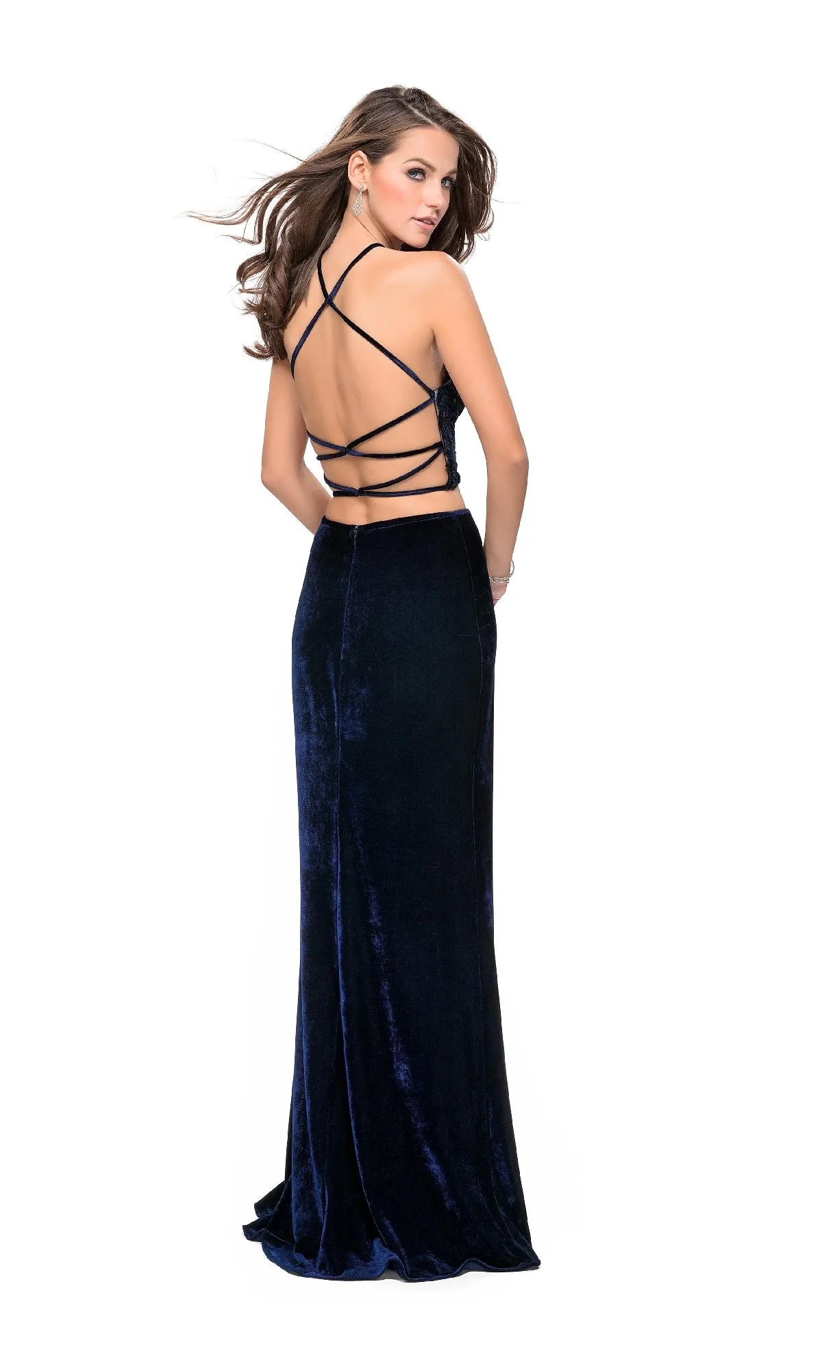 Two-Piece Long Prom Dress: La Femme 26115 sold by PromGirl product image thumbnail 2