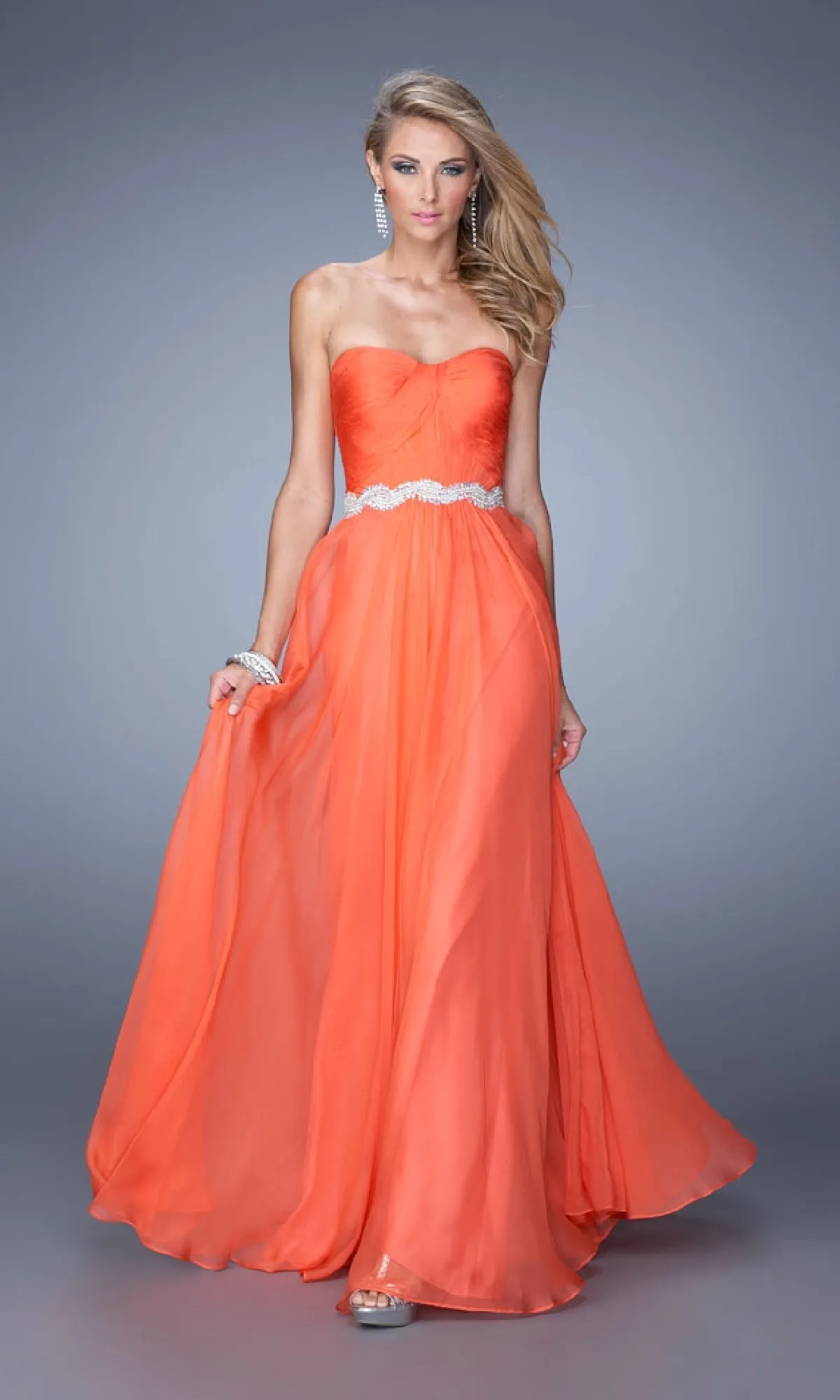 Simple Strapless Long Prom Dress: La Femme 21218 sold by PromGirl product image thumbnail 5