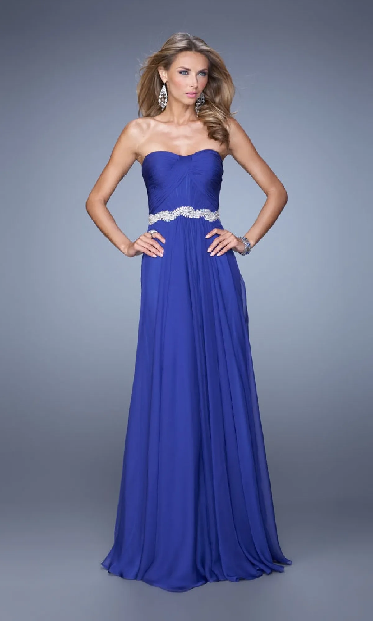 Simple Strapless Long Prom Dress: La Femme 21218 sold by PromGirl product image thumbnail 3