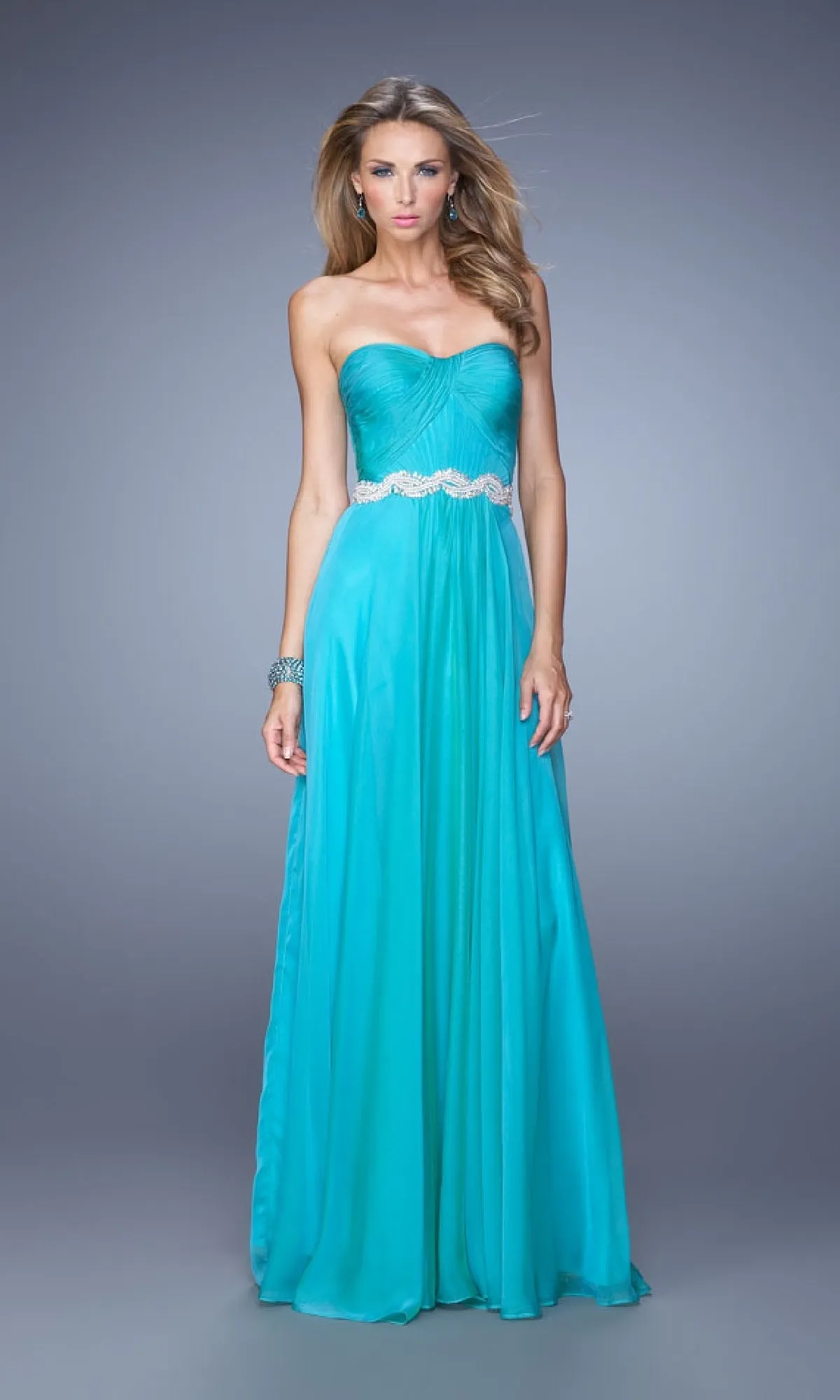 Simple Strapless Long Prom Dress: La Femme 21218 sold by PromGirl product image thumbnail 4