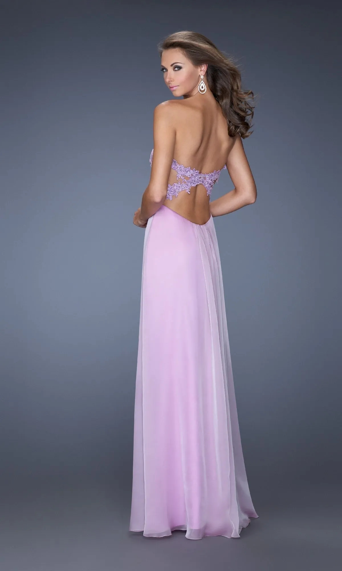 Strapless Long A-Line Prom Dress: La Femme 20042 sold by PromGirl product image thumbnail 2