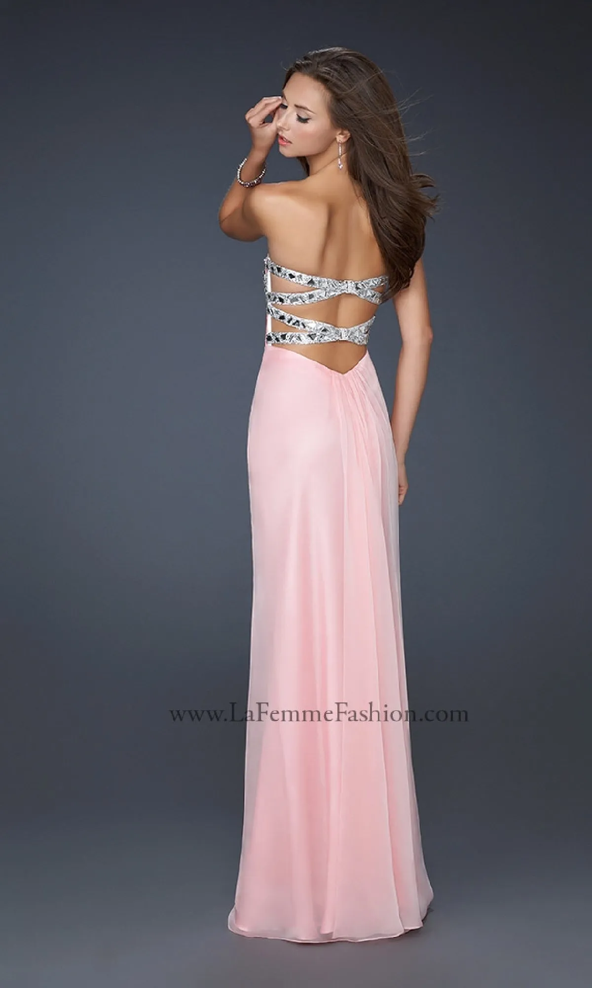 Strapless Long Prom Dress: La Femme 17909 sold by PromGirl product image thumbnail 2