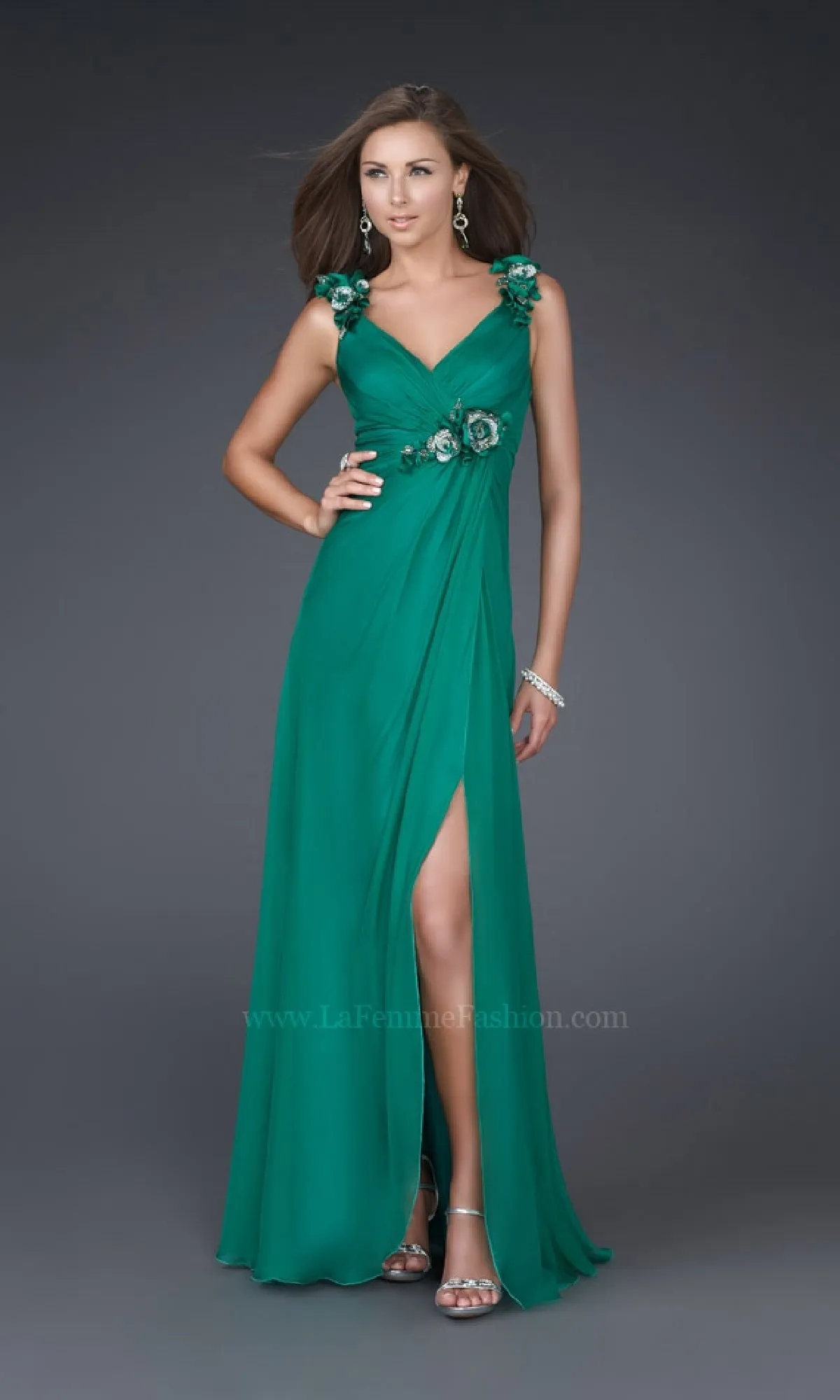 Long Evening Gown: La Femme 16686 sold by PromGirl