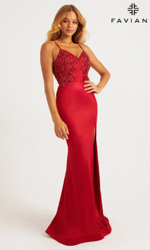 Long Prom Dress: Faviana 11256 sold by PromGirl
