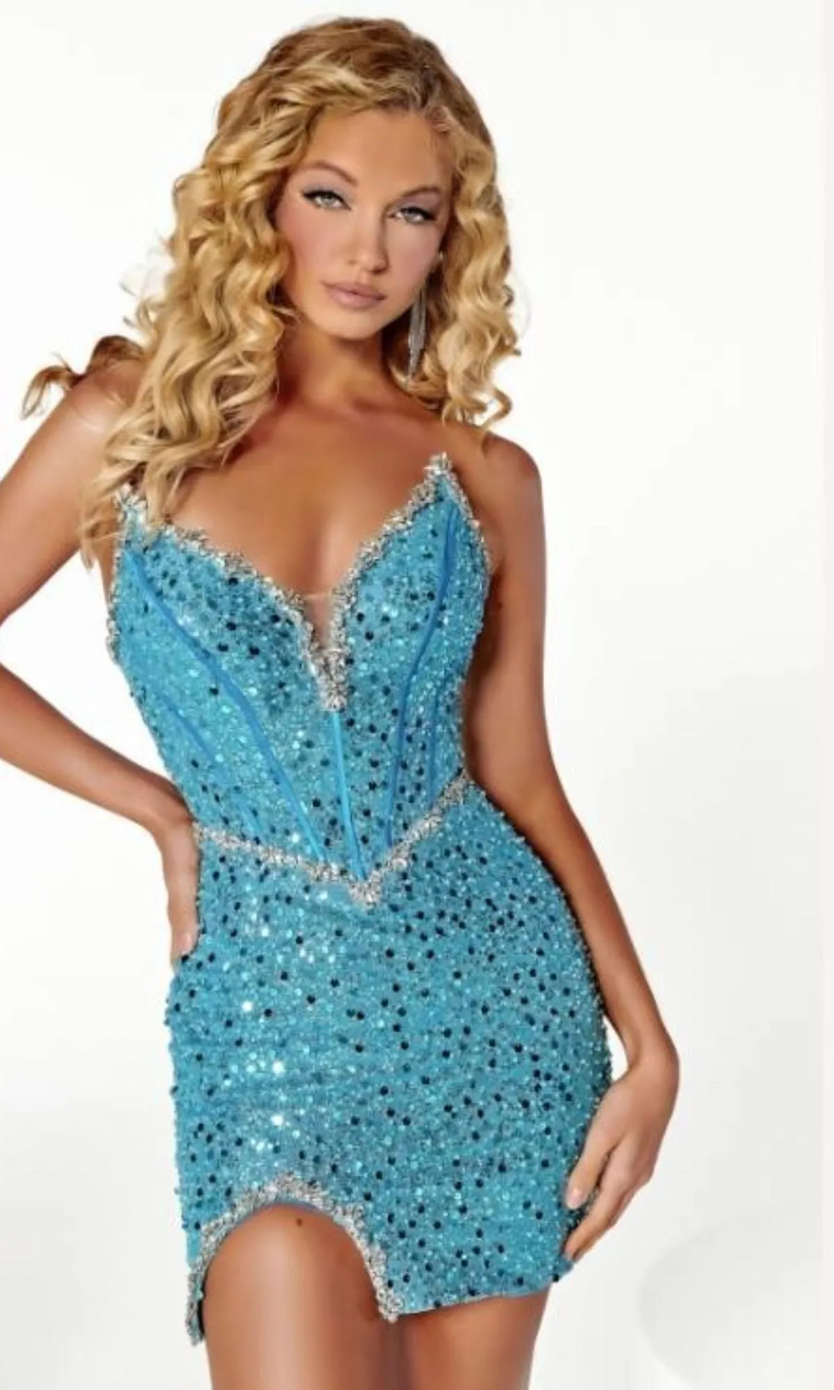 Short Homecoming Dress PS24647 by Portia and Scarlett sold by PromGirl