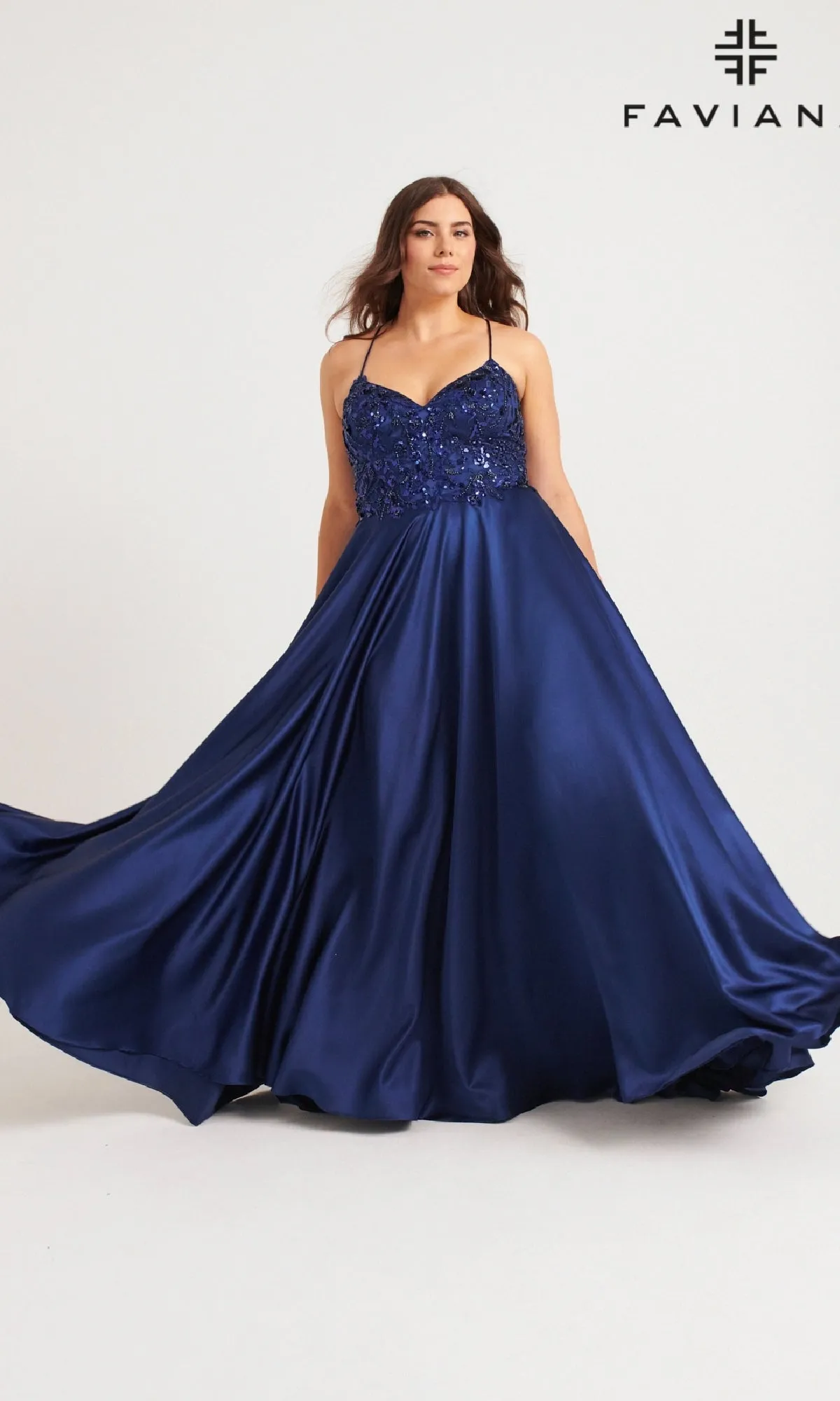 Long Plus-Size Prom Dress: Faviana 9578 sold by PromGirl product image thumbnail 4