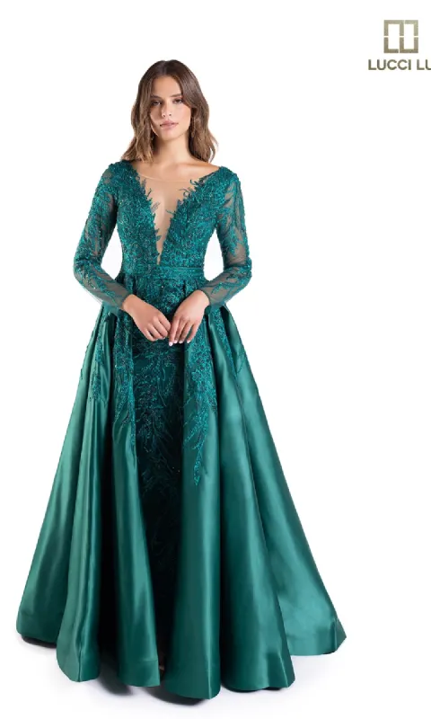 Long Formal Dress: Lucci Lu C8045 sold by PromGirl