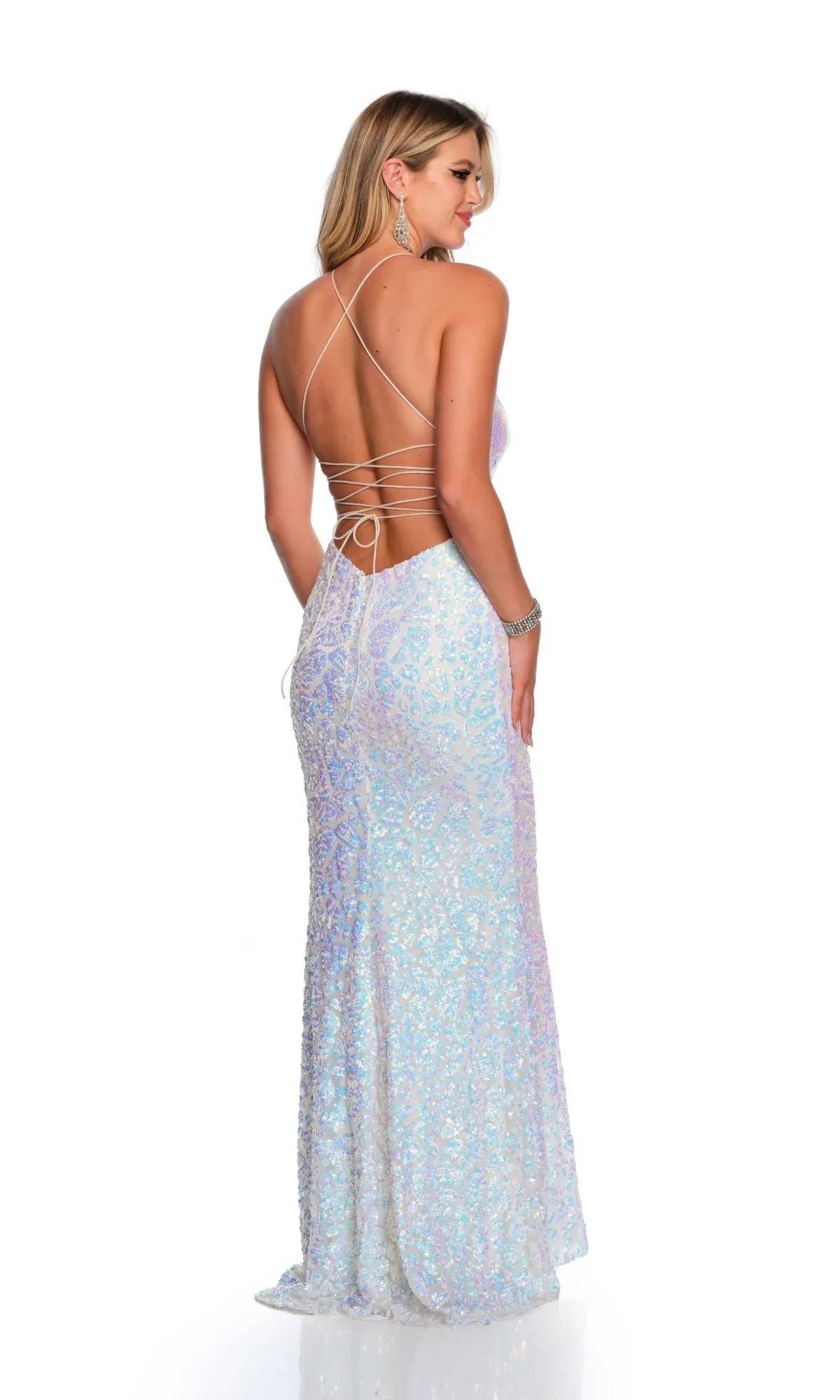 Long Formal Dress 11462 by Dave and Johnny sold by PromGirl product image thumbnail 2