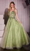 Sheer-Corset Long Prom Dress: Ladivine CC0881 sold by PromGirl