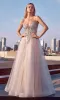 Sheer-Corset Long Prom Dress: Ladivine CC0881 sold by PromGirl
