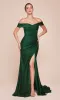 Off-the-Shoulder Long Prom Dress: Ladivine CD790 sold by PromGirl