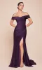 Off-the-Shoulder Long Prom Dress: Ladivine CD790 sold by PromGirl