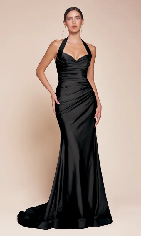 Classic Long Halter Prom Dress: CLCD796 sold by PromGirl