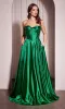 Strapless Long A-Line Prom Dress: Ladivine CD378 sold by PromGirl