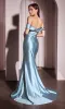 Off-the-Shoulder Long Prom Dress: Ladivine J877 sold by PromGirl