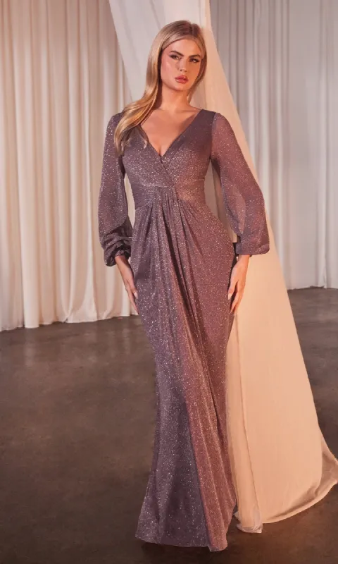 Long Glitter Formal Dress: Ladivine CK2141 sold by PromGirl