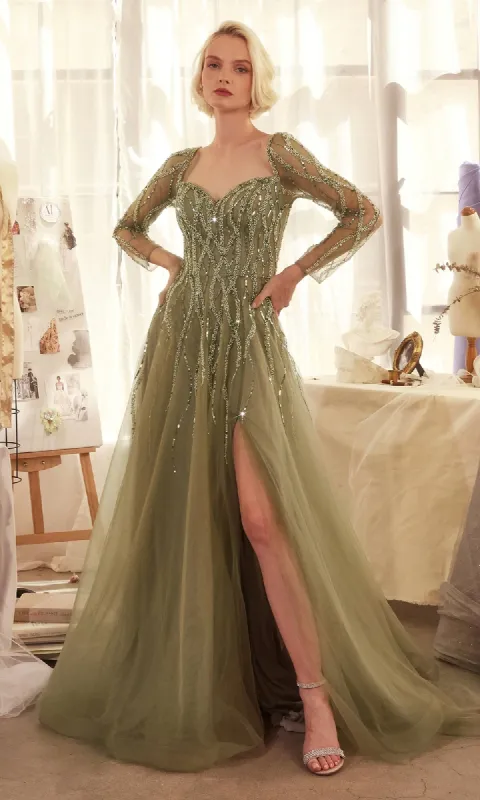 Long Sleeve Prom Ball Gown: Andrea & Leo A1367 sold by PromGirl