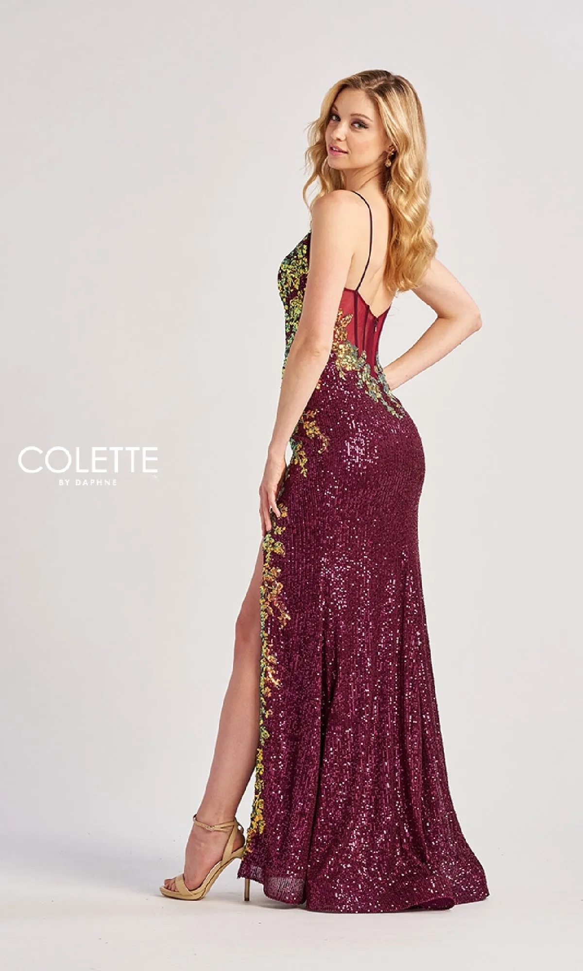 Long Prom Dress: Colette CL8425 sold by PromGirl product image thumbnail 5
