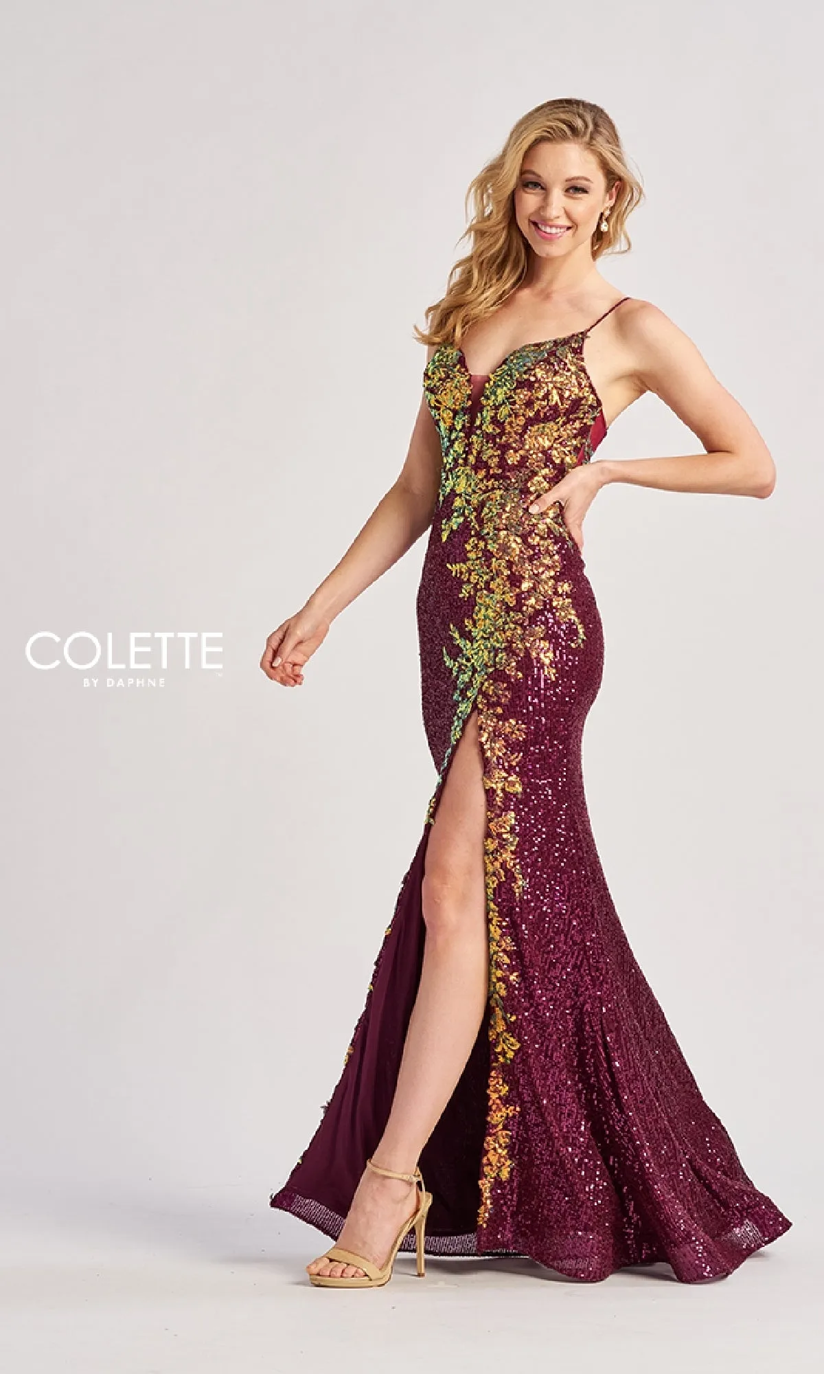 Long Prom Dress: Colette CL8425 sold by PromGirl product image thumbnail 4