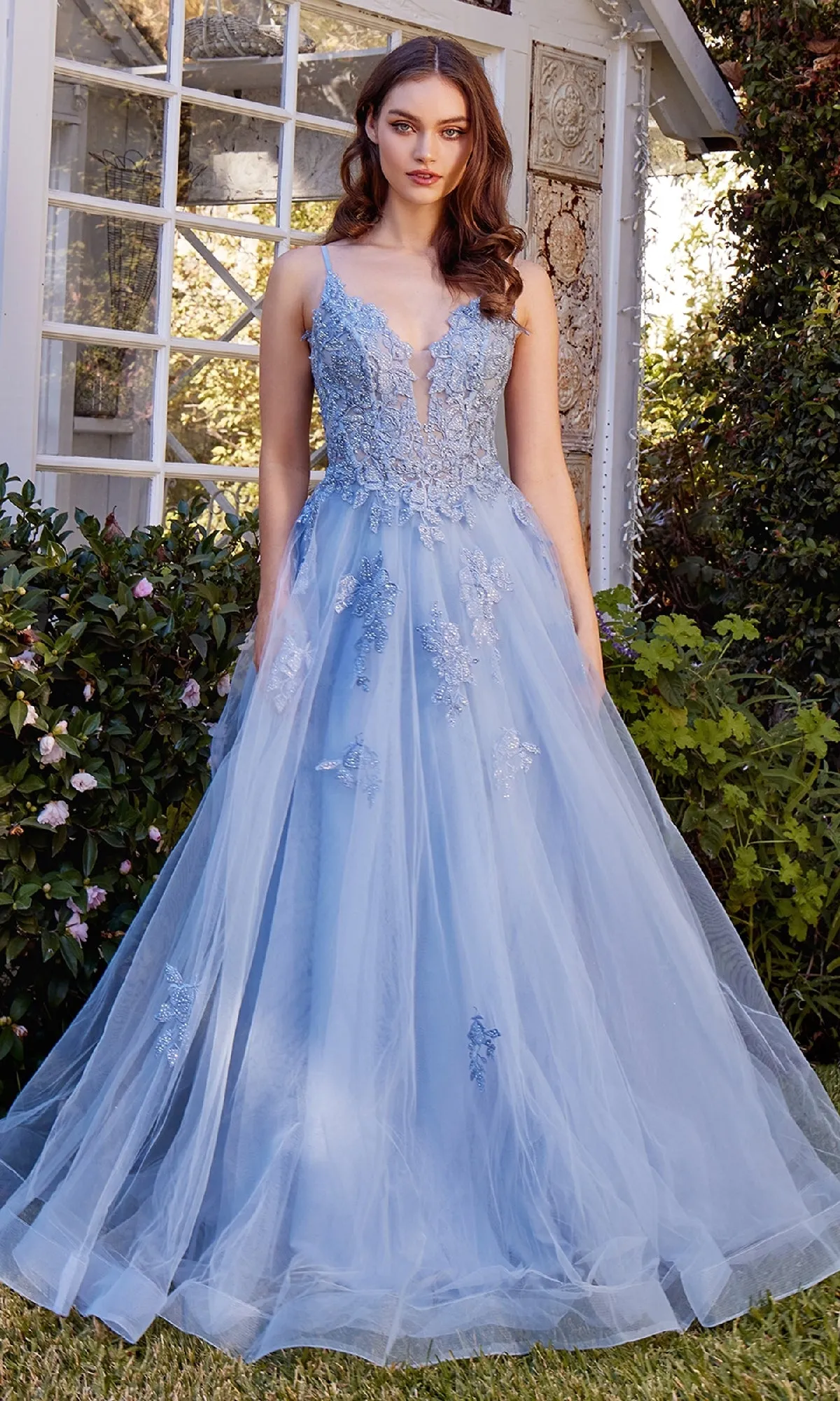 Embroidered Long Prom Dress: Andrea & Leo A1417 sold by PromGirl