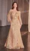 Long Sleeve Beaded Formal Dress: Ladivine CD0240 sold by PromGirl