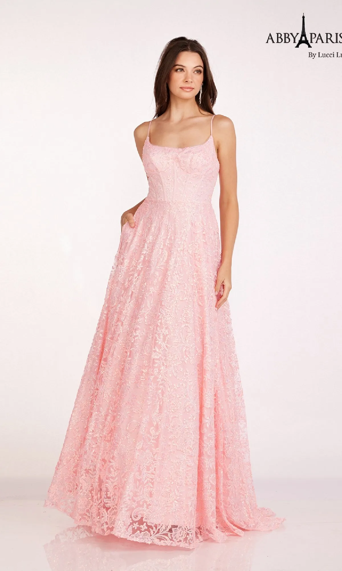 Long Prom Dress: Abby Paris 90233 sold by PromGirl